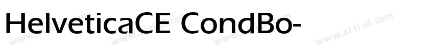 HelveticaCE CondBo字体转换